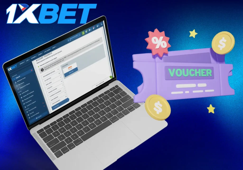 Deposit 1xbet via e-voucher